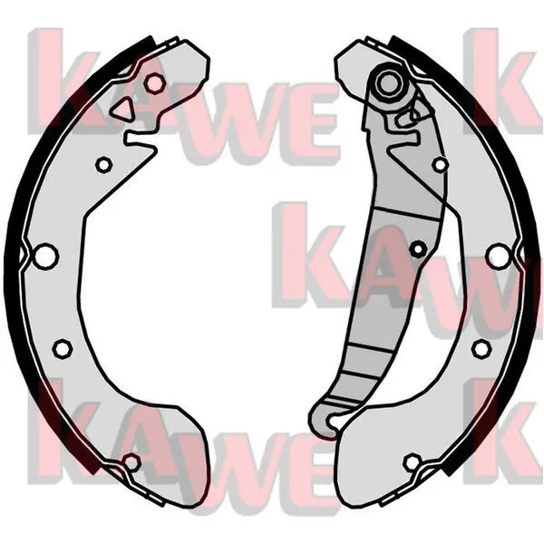 Handler.Part Brake shoe set KAWE 09700 1