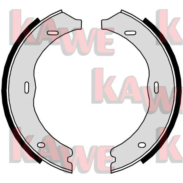 Handler.Part Brake shoe set, parking brake KAWE 09720 1