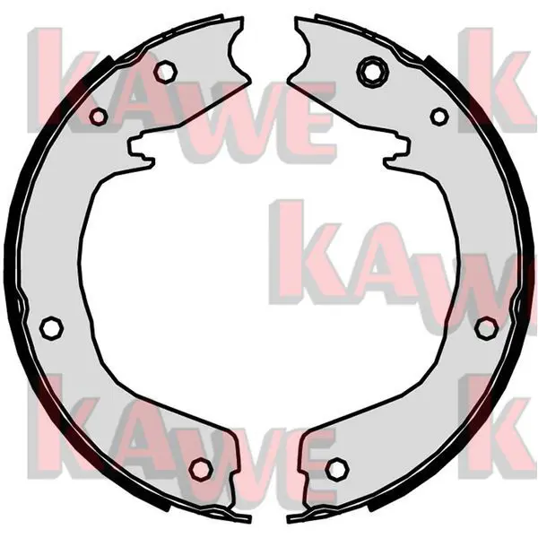 Handler.Part Brake shoe set, parking brake KAWE 09850 1