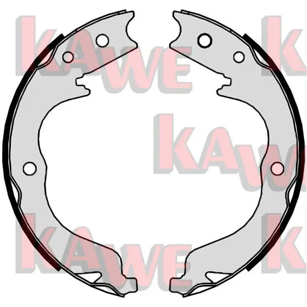 Handler.Part Brake shoe set, parking brake KAWE 09860 1