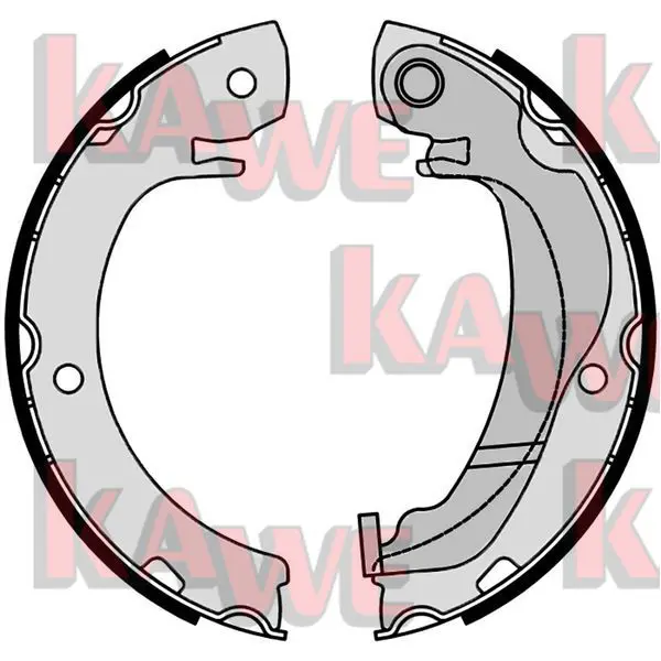 Handler.Part Brake shoe set, parking brake KAWE 09920 1