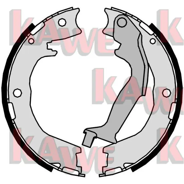 Handler.Part Brake shoe set, parking brake KAWE 09940 1