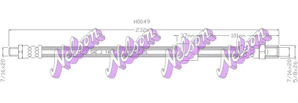 Handler.Part Clutch hose KAWE H0049 1