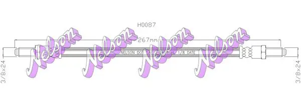 Handler.Part Brake hose KAWE H0087 1