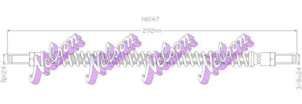 Handler.Part Brake hose KAWE H0147 1