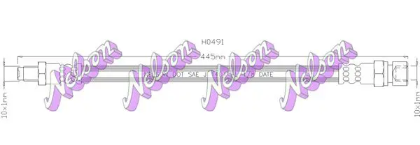 Handler.Part Brake hose KAWE H0491 1