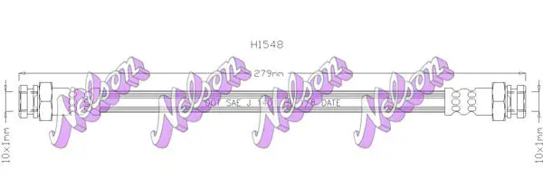 Handler.Part Brake hose KAWE H1548 1