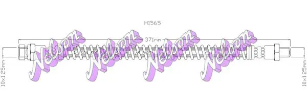 Handler.Part Brake hose KAWE H1565 1