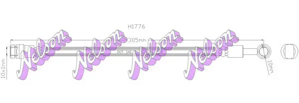 Handler.Part Brake hose KAWE H1776 1