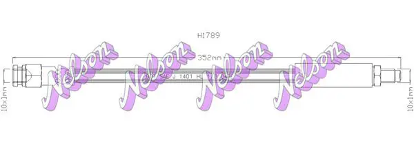 Handler.Part Brake hose KAWE H1789 1