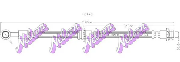 Handler.Part Brake hose KAWE H3478 1