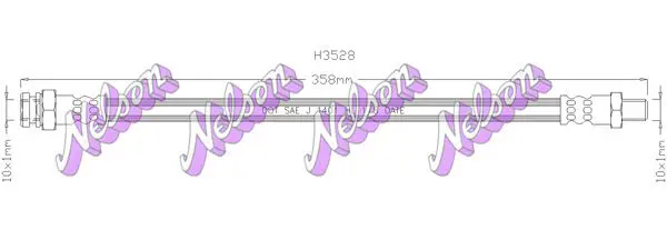 Handler.Part Brake hose KAWE H3528 1