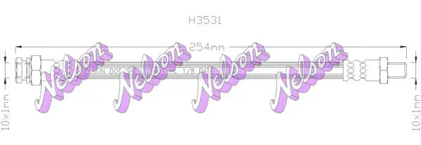 Handler.Part Brake hose KAWE H3531 1