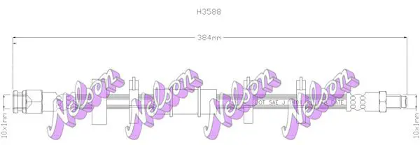 Handler.Part Brake hose KAWE H3588 1