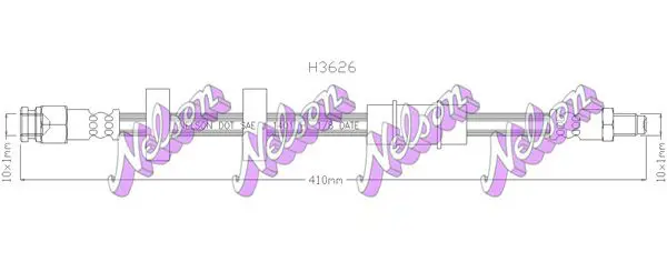 Handler.Part Brake hose KAWE H3629 1