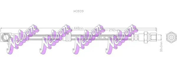 Handler.Part Brake hose KAWE H3939 1