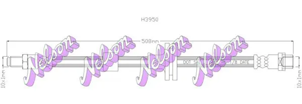 Handler.Part Brake hose KAWE H3950 1