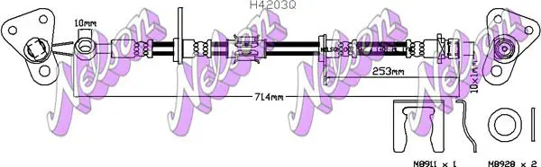 Handler.Part Brake hose KAWE H4203Q 1