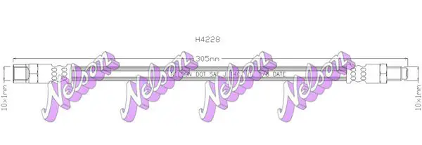 Handler.Part Brake hose KAWE H4228 1