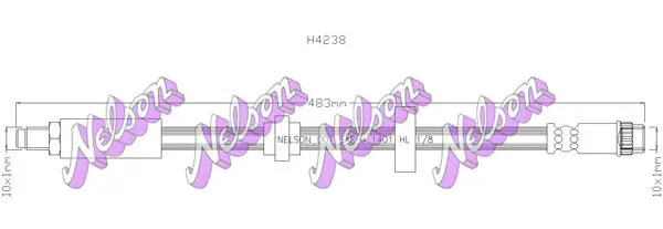 Handler.Part Brake hose KAWE H4238 1