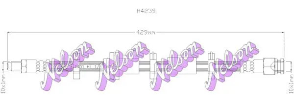 Handler.Part Brake hose KAWE H4239 1