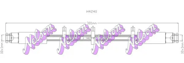 Handler.Part Brake hose KAWE H4240 1