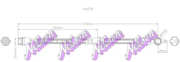 Handler.Part Brake hose KAWE H4270 1