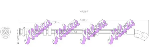 Handler.Part Brake hose KAWE H4287 1