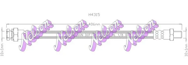 Handler.Part Brake hose KAWE H4315 1