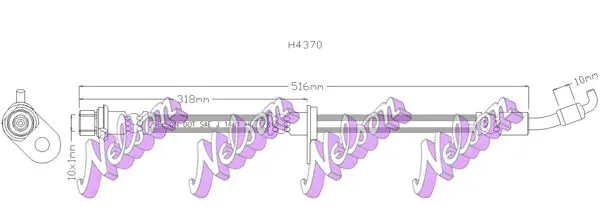 Handler.Part Brake hose KAWE H4370 1