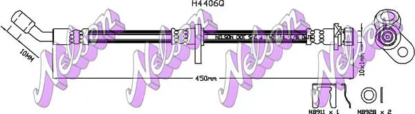 Handler.Part Brake hose KAWE H4406Q 1