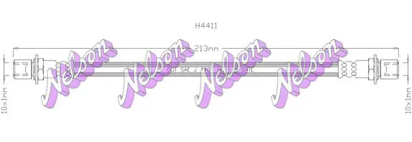 Handler.Part Brake hose KAWE H4411 1