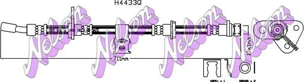 Handler.Part Brake hose KAWE H4433Q 1