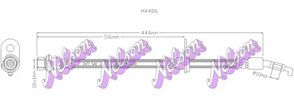 Handler.Part Brake hose KAWE H4486 1