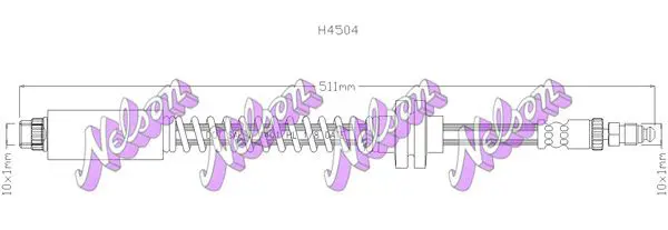 Handler.Part Brake hose KAWE H4504 1