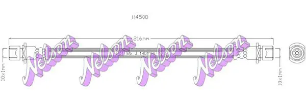 Handler.Part Brake hose KAWE H4508 1