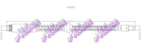 Handler.Part Brake hose KAWE H4524 1