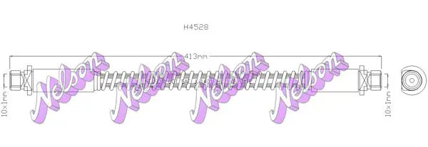 Handler.Part Brake hose KAWE H4528 1