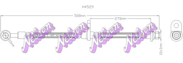 Handler.Part Brake hose KAWE H4529 1