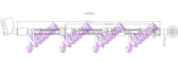 Handler.Part Brake hose KAWE H4554 1