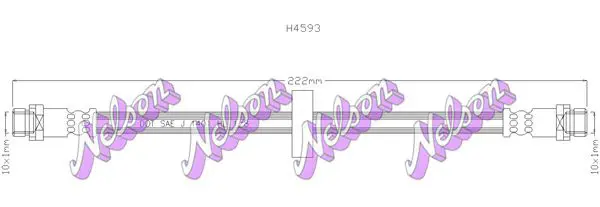 Handler.Part Brake hose KAWE H4593 1