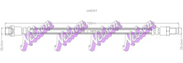 Handler.Part Brake hose KAWE H4597 1