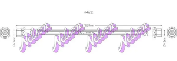 Handler.Part Brake hose KAWE H4631 1