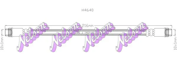 Handler.Part Brake hose KAWE H4640 1