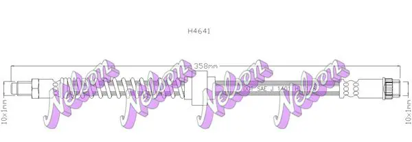 Handler.Part Brake hose KAWE H4641 1