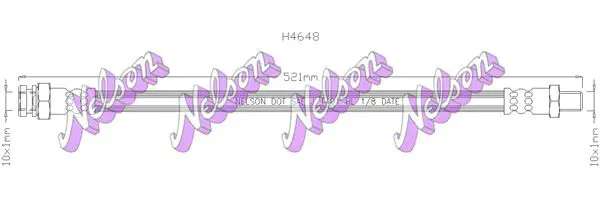 Handler.Part Brake hose KAWE H4648 1