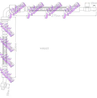 Handler.Part Brake hose KAWE H4660 1