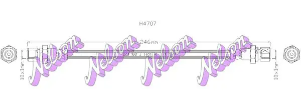 Handler.Part Brake hose KAWE H4707 1