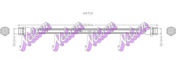 Handler.Part Brake hose KAWE H4714 1