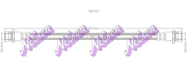 Handler.Part Brake hose KAWE H4727 1